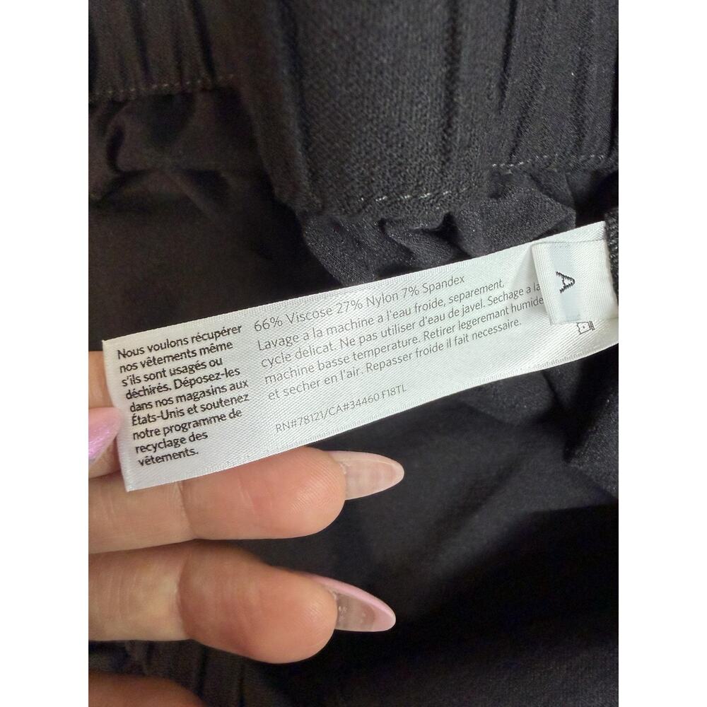 Eileen Fisher Pants Womens 3X Black Cropped Pull On Stretch Wide Leg 23 Inseam - Picture 12 of 15